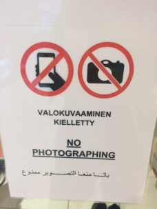 valokuvaaminen kielletty